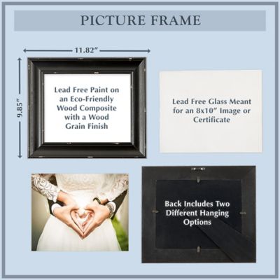 Image showing  Distressed Farmhouse Picture Frame, 8 in. x 10 in., Distressed Blush