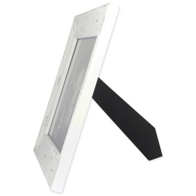 Image showing  Distressed Farmhouse Picture Frame, 8 in. x 10 in., Distressed White