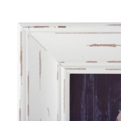 Image showing  Distressed Farmhouse Picture Frame, 4 in. x 6 in., Distressed White