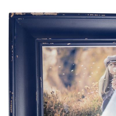 Image showing  Distressed Farmhouse Picture Frame, 5 in. x 7 in., Distressed Navy