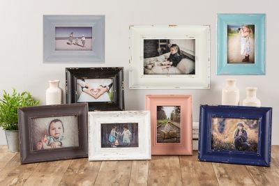 Image showing 5 th DII Distressed Farmhouse Picture Frame, 5 in. x 7 in., Distressed Gray