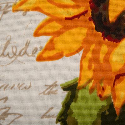 Image showing  Rustic Sunflowers Printed Table Runner