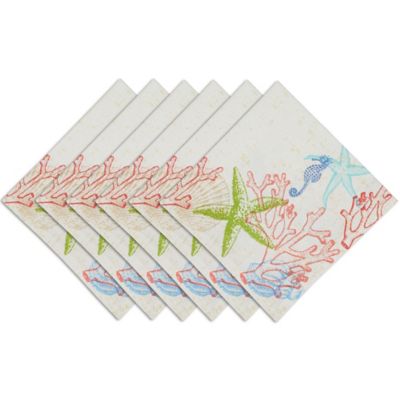 Zingz & Thingz Lagoon Napkin Set, 6 pc.