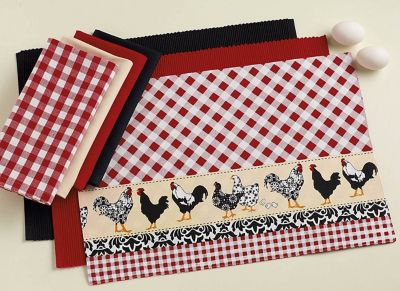 Image showing  Tango Red Gingham Checkered Napkin, Set of 6