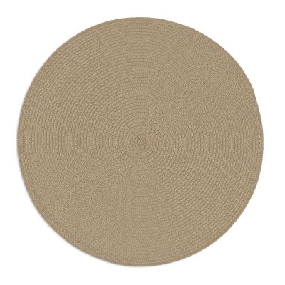 Image showing  Round Woven Polypropylene Place Mats, 15 in., 6-Pack