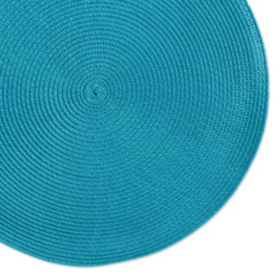 Image showing  Round Woven Polypropylene Place Mats, 15 in., 6-Pack