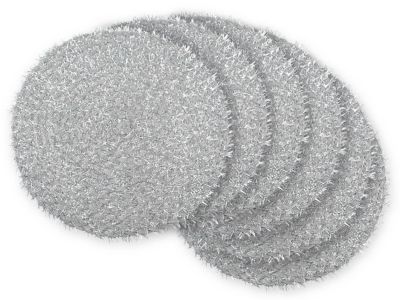 Zingz & Thingz Round Polypropylene Woven Tinsel Place Mats