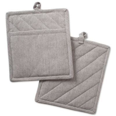 DII Solid Chambray Pot Holder