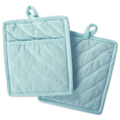 Zingz & Thingz Solid Chambray Pot Holder