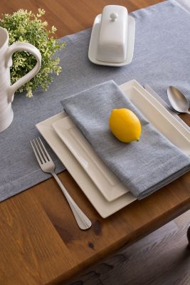 Image showing  Solid Chambray Cloth Napkin Set, 20 in. x 20 in., 6 pc.