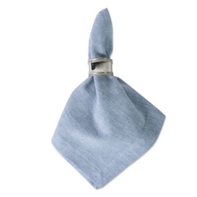 Image showing  Solid Chambray Cloth Napkin Set, 20 in. x 20 in., 6 pc.