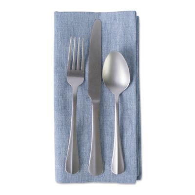 Image showing  Solid Chambray Cloth Napkin Set, 20 in. x 20 in., 6 pc.