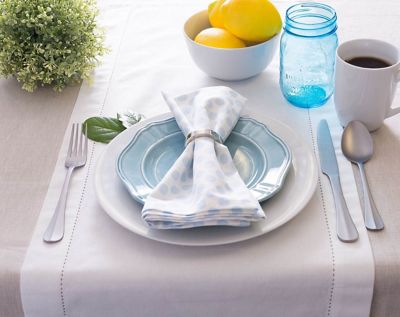 Image showing  Solid Chambray Tablecloth, 60 in. x 104 in.