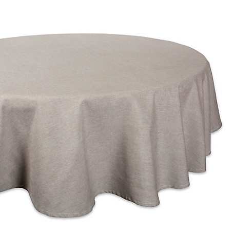 Zingz & Thingz Solid Chambray Round Tablecloth, 70 in., Cotton
