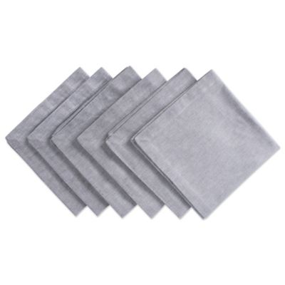 Image showing  Solid Chambray Cloth Napkin Set, 20 in. x 20 in., 6 pc.