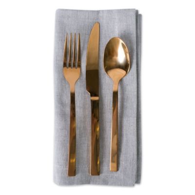 Image showing  Solid Chambray Cloth Napkin Set, 20 in. x 20 in., 6 pc.