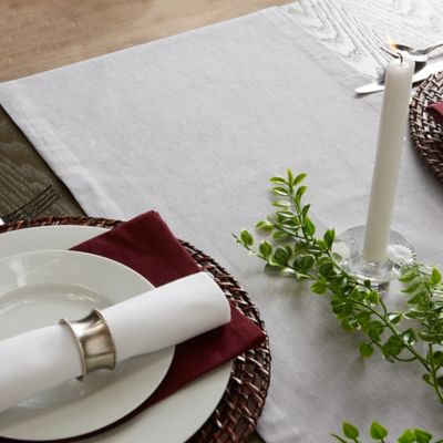 Image showing 6 th DII Solid Chambray Table Runner