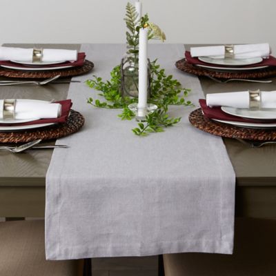 Image showing 10 th DII Solid Chambray Table Runner