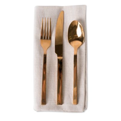 Image showing  Solid Chambray Cloth Napkin Set, 20 in. x 20 in., 6 pc.