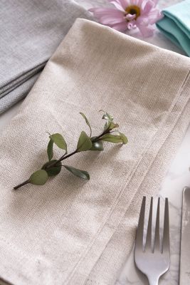 Image showing  Solid Chambray Cloth Napkin Set, 20 in. x 20 in., 6 pc.
