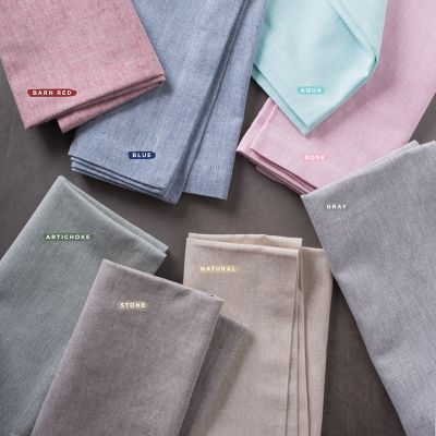 Image showing 8 th DII Solid Chambray Tablecloth, 60 in. x 104 in.
