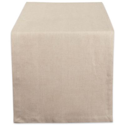 Design Imports Solid Chambray Table Runner