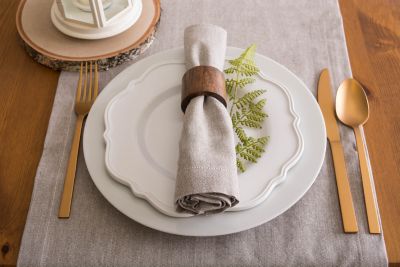 Image showing  Solid Chambray Table Runner