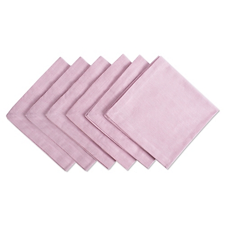 Zingz & Thingz Solid Chambray Cloth Napkin Set, 20 in. x 20 in., 6 pc.