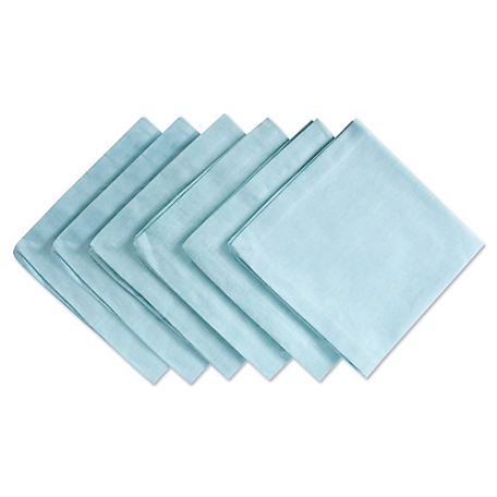 Zingz & Thingz Solid Chambray Cloth Napkin Set, 20 in. x 20 in., 6 pc.