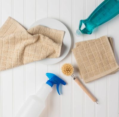 Image showing  Solid Windowpane Terry Dish Cloth Set, 12 in. x 12 in., 6 pc.