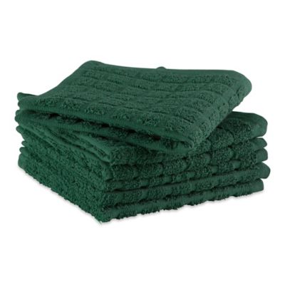 Image showing  Solid Windowpane Terry Dish Cloth Set, 12 in. x 12 in., 6 pc.