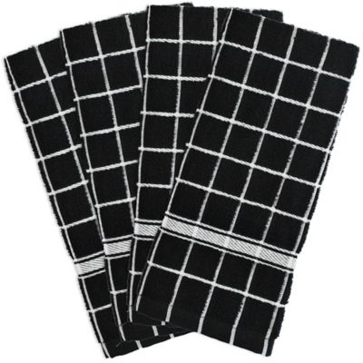 DII Windowpane Terry Dish Towels, 4 pc.