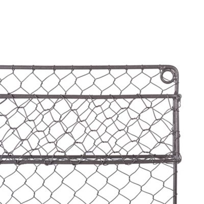 Image showing  2-Tier Chicken Wire Spice Rack, 9.5 in. x 2.25 in. x 10 in., 2 in. D Shelf, 5.6 in. Between Shelves