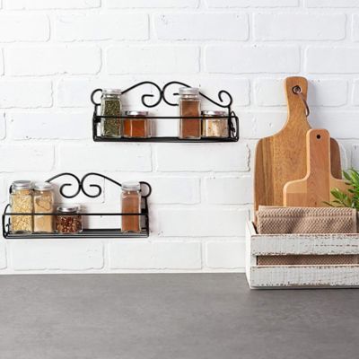 Image showing  Pantry Spice Rack Shelves, 11.1 in. L x 2.5 in. D x 4.33 in. H