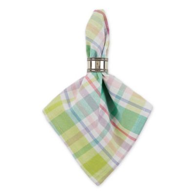 Image showing  Spring Plaid Napkins, 6 pc.