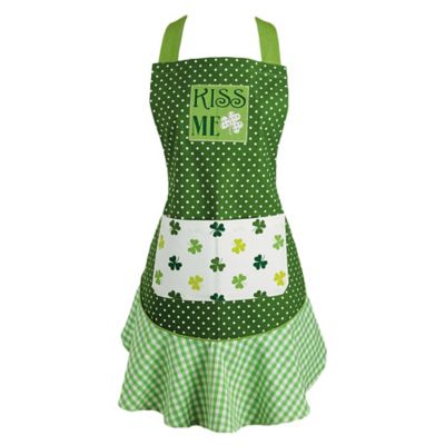 Zingz & Thingz Kiss Me St Patty's Day Ruffle Apron [This review was collected as part of a promotion