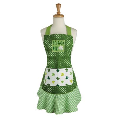 Image showing  Kiss Me St Patty's Day Ruffle Apron