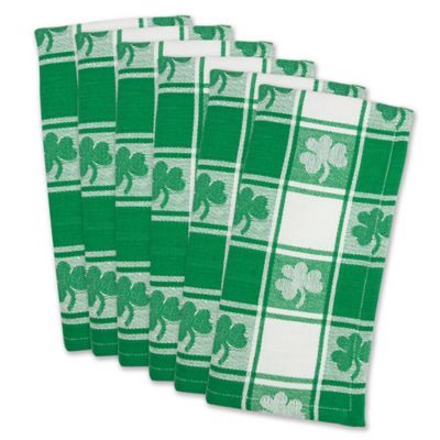 Image showing  Shamrock Woven Checkered Napkin, 20 in. x 20 in.