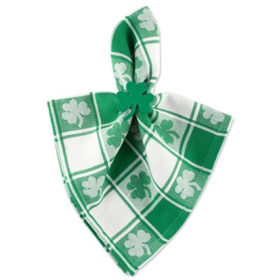 Image showing  Shamrock Woven Checkered Napkin, 20 in. x 20 in.