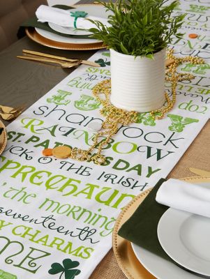 Image showing  St. Patrick's Day Print Table Runner