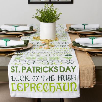Image showing  St. Patrick's Day Print Table Runner