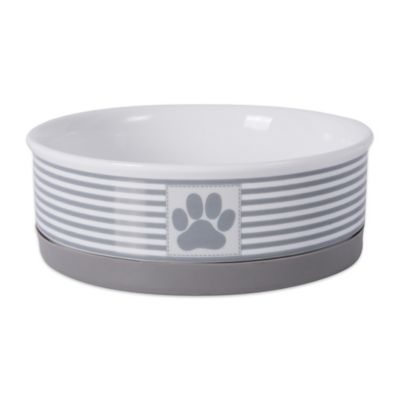 Image showing  Paw Patch Striped Dishwasher Safe Porcelain Pet Bowls, 2-Bowls