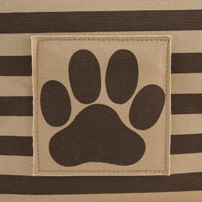 Image showing  Striped with Paw Patch Rectangular Polyester Pet Storage Bin, 15 in. x 18 in. x 18 in.