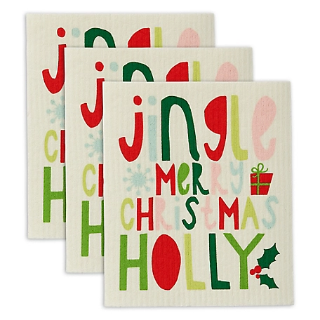 Zingz & Thingz Jingle Swedish Dishcloths, 3 pc.