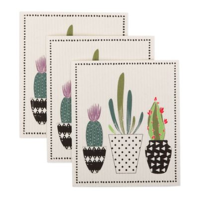 Zingz & Thingz Succulents Swedish Dishcloths