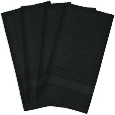 DII Solid Waffle Dish Towel Set, 4 pc.