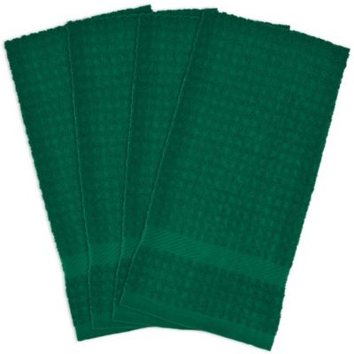 DII Solid Waffle Terry Dish Towel Set, 4 pc.