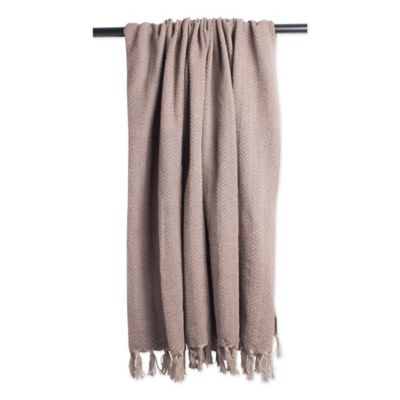 Image showing  Cotton Tonal Textured Throw Blanket, 50 in. x 60 in.