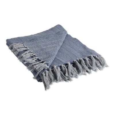 Zingz & Thingz Cotton Tonal Textured Throw Blanket, 50 in. x 60 in.