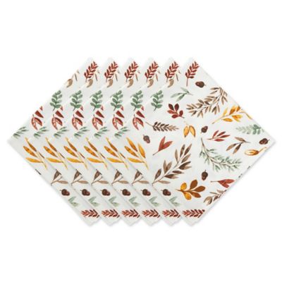 Zingz & Thingz Thanksgiving Thankful Autumn Oversized Dining Napkins, 6 pc.